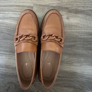 Cole Haan Men's Brown Leather Chain-Link Loafers